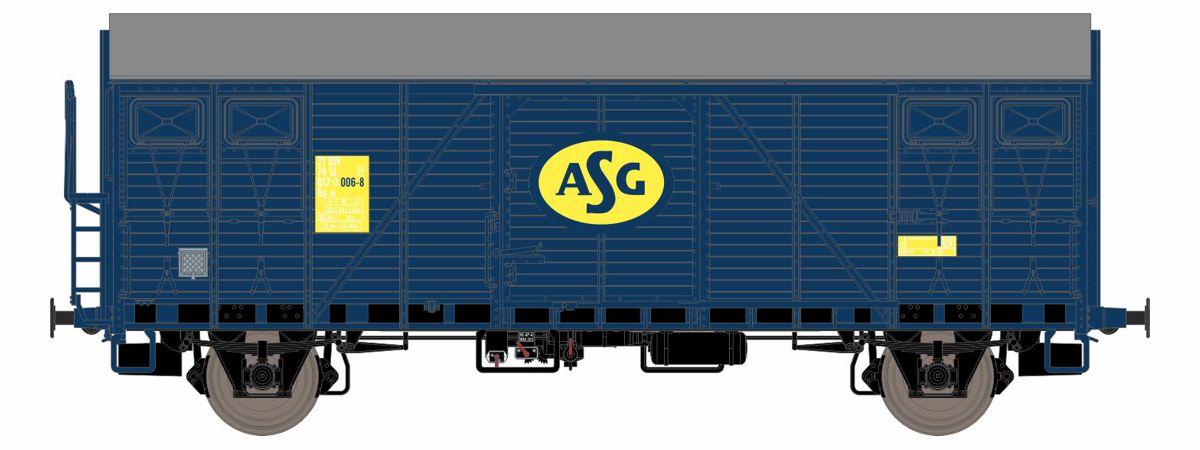 Godsvagn SJ Gs-u 012 0 006-8 'ASG', Ep IV - 2