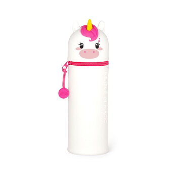 Kawaii : Unicorn Pennfodral i silikon - Kan även användas som pennställ!