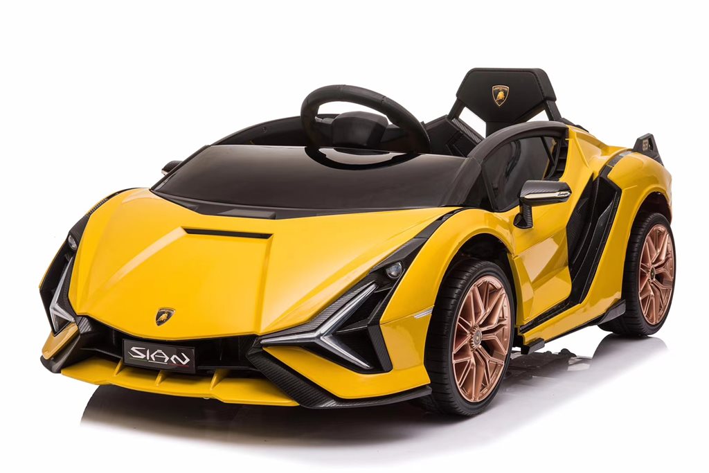 Lamborghini Sian Elbil Barn 12V Gul