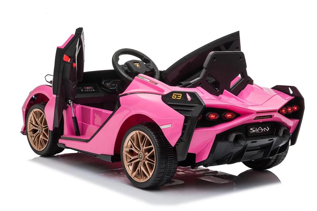 Lamborghini Sian Elbil Barn 12V Rosa - 3