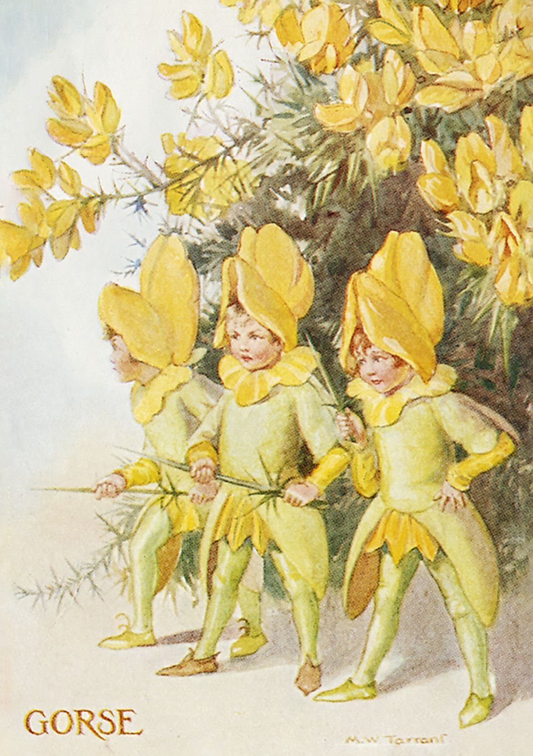 Fairy Land with gorse, Greeting Card
