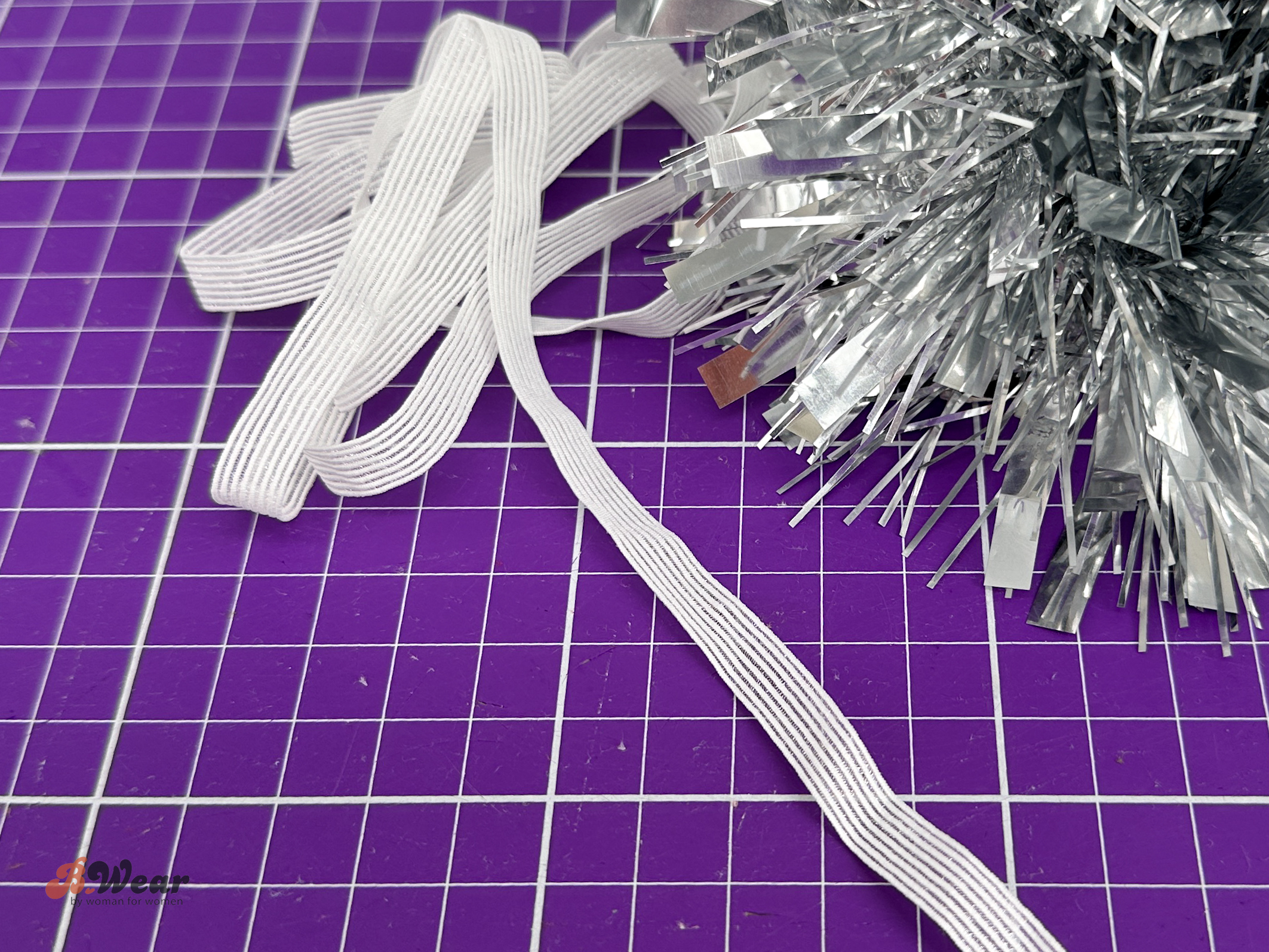 Thin elastic in silk - 8 mm
