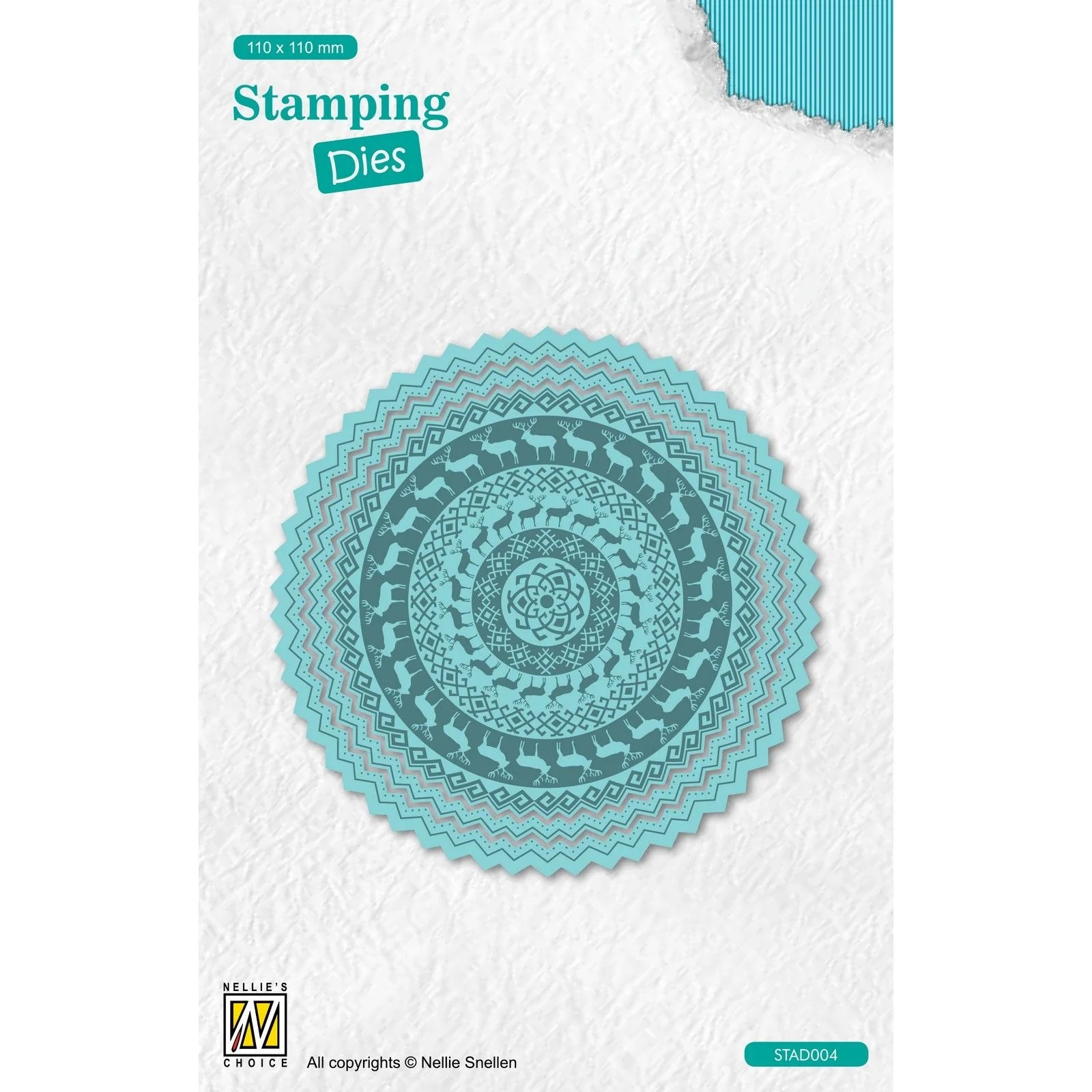 Nellies Choice  - Stamping Dies - Round Reindeer