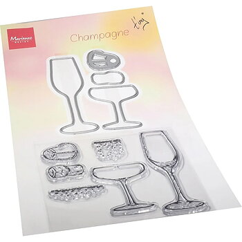 Nellies Choice  - Clear stamp & die Tiny's champagne
