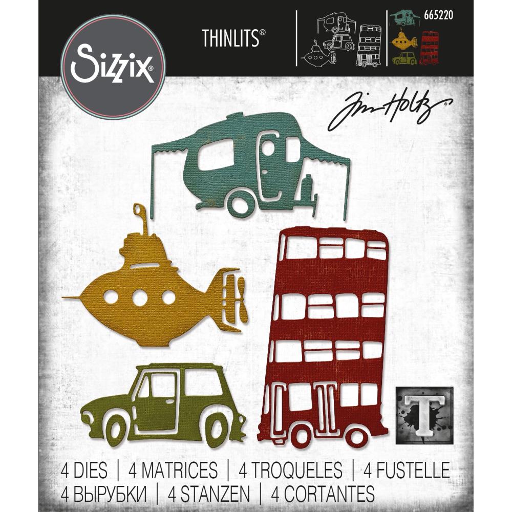 Sizzix - Dies Thinlits - Wacky Transport #1