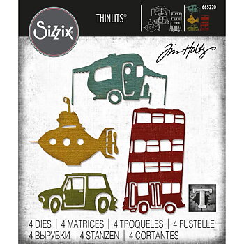 Sizzix - Dies Thinlits - Wacky Transport #1
