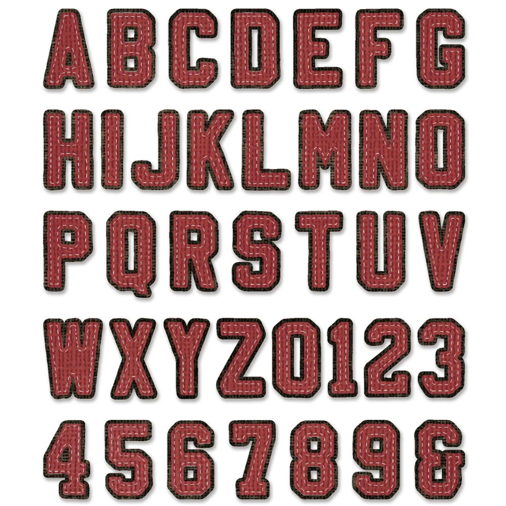 Sizzix - Dies Thinlits - Alphanumeric Varsity
