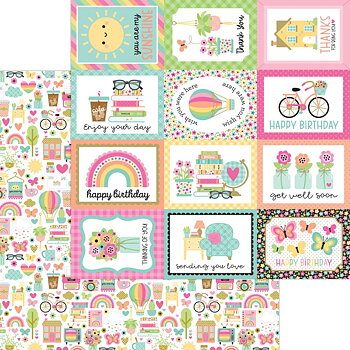 Doodlebug - Hello Again Cardstock 12x12
