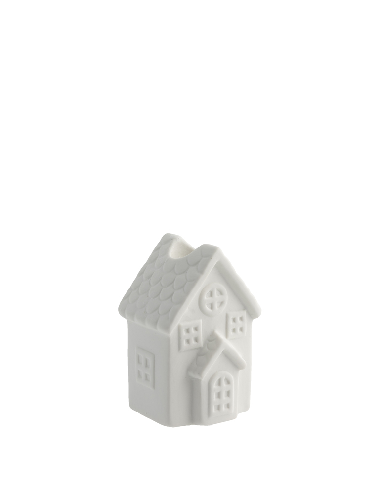  Ljusstaden nr 1. Ljusstake vitt hus 10 cm - 5