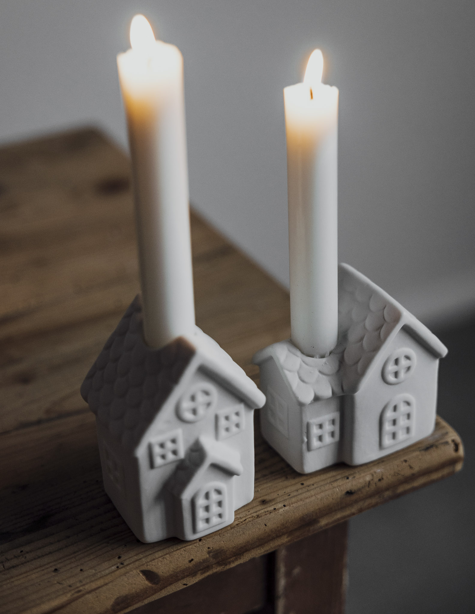  Ljusstaden nr 2. Ljusstake vitt hus 9 cm - 3