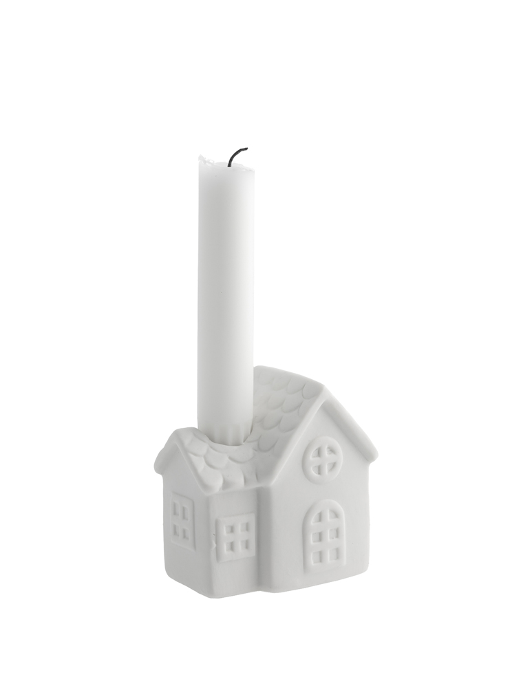  Ljusstaden nr 2. Ljusstake vitt hus 9 cm - 5