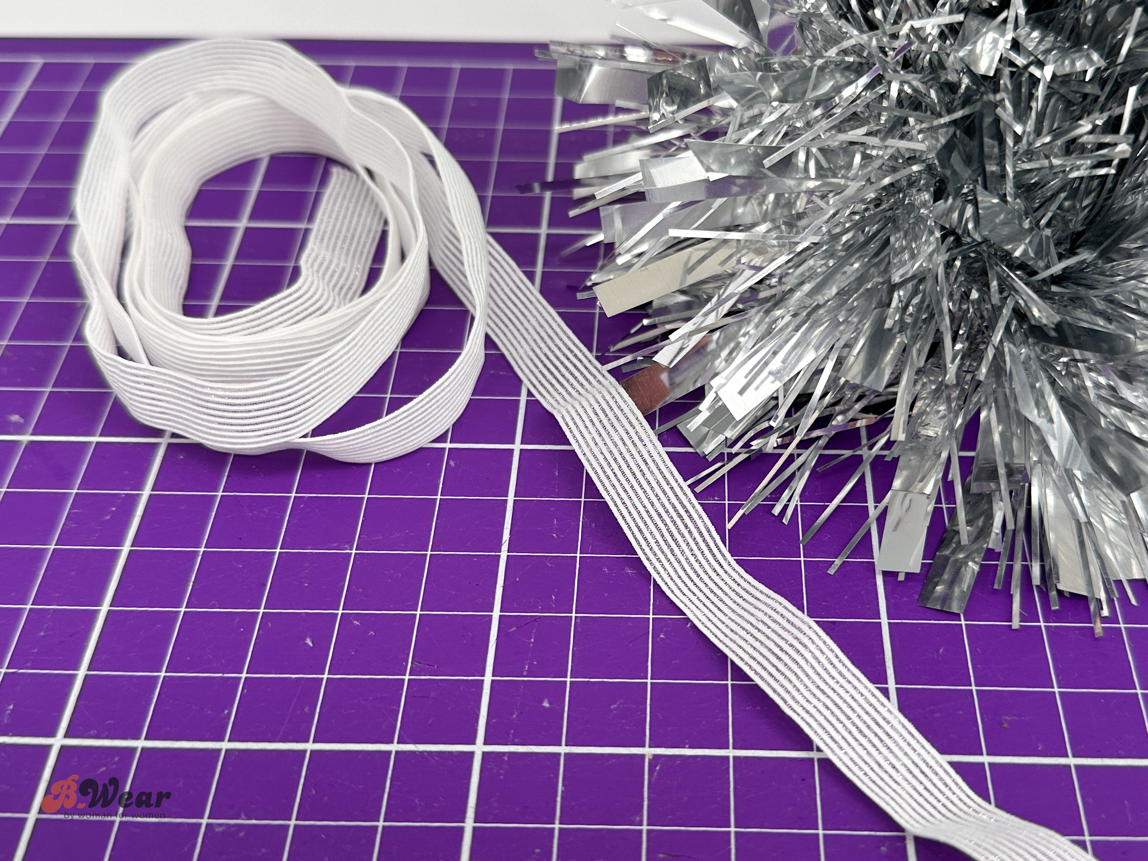 Thin elastic in silk - 15 mm