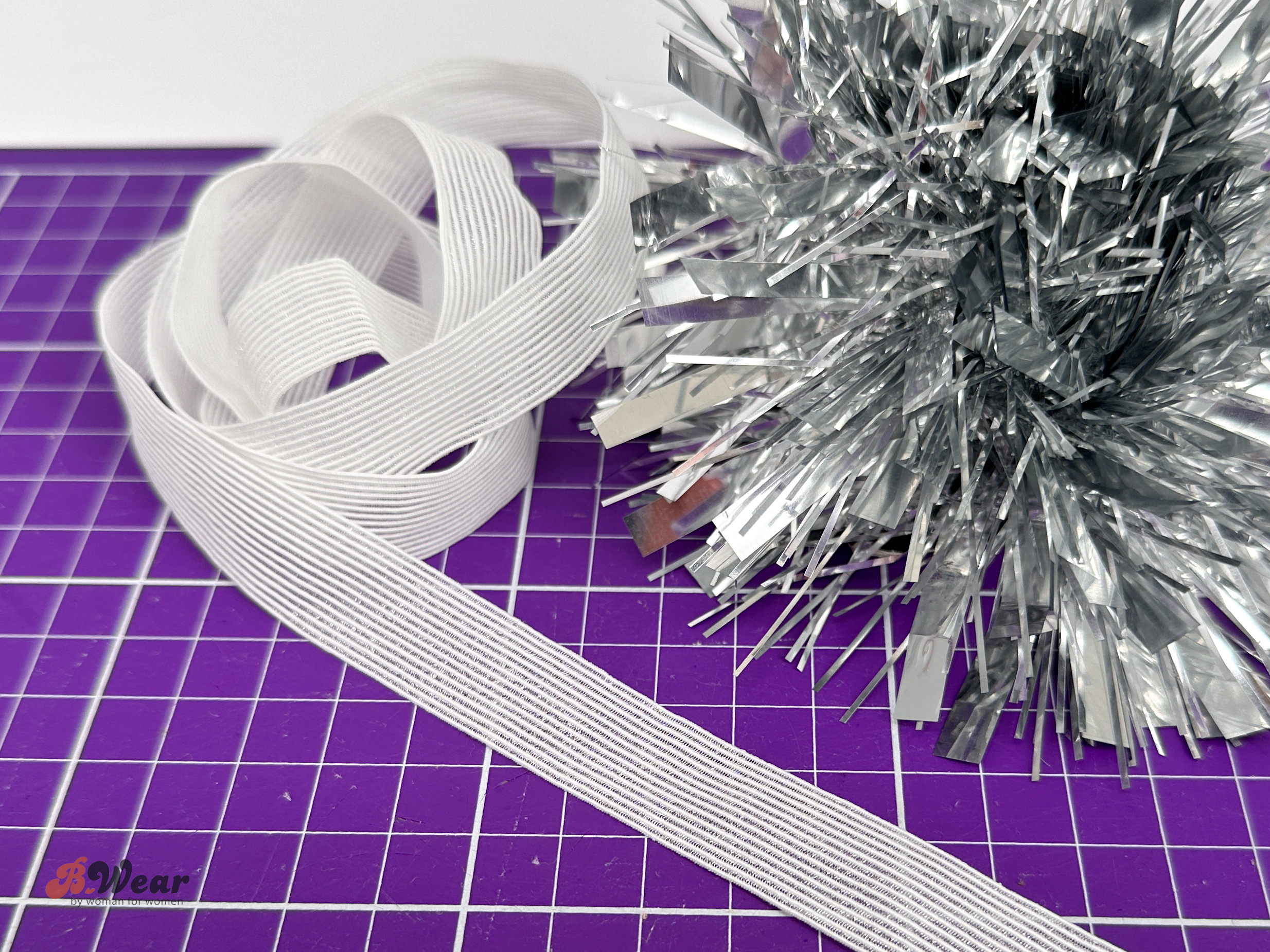 Thin elastic in silk - 20 mm