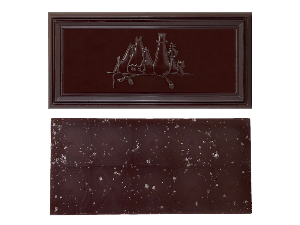 Organic Moomin Chocolate Stinky - Mörk choklad 70% med havssalt - 2