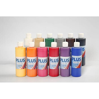 Hobbyfärg Plus Color 12x250ml