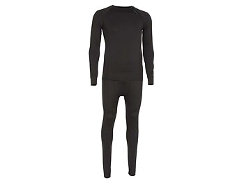 Varmt underställ bestående av tröja och byxa. Tillverkade av 95% polyester. Passar till fiske och friluftsliv