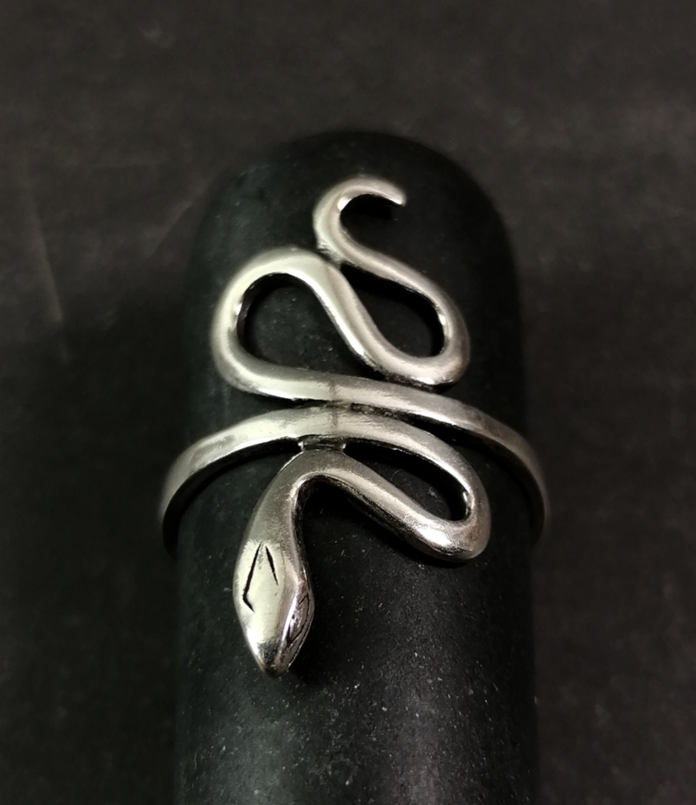 Ring i Silver - Slingrande Orm - 2