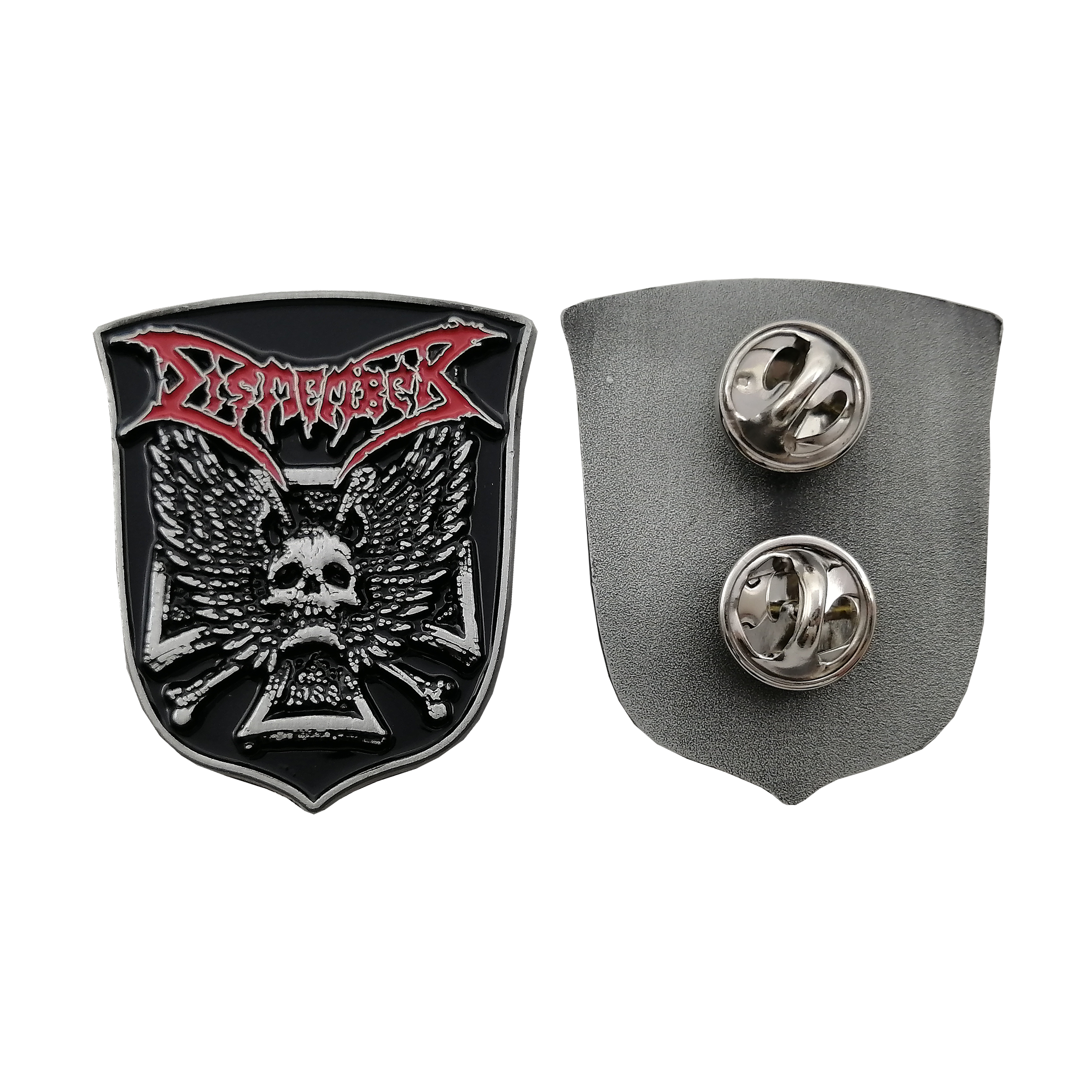 DISMEMBER - METAL PIN, SKULL WINGS