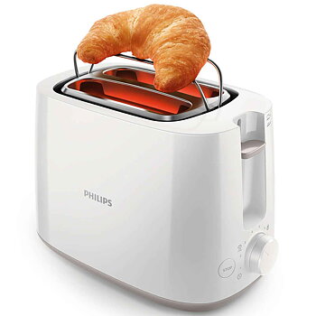 Philips Brödrost HD2581 Vit 2 Skivors