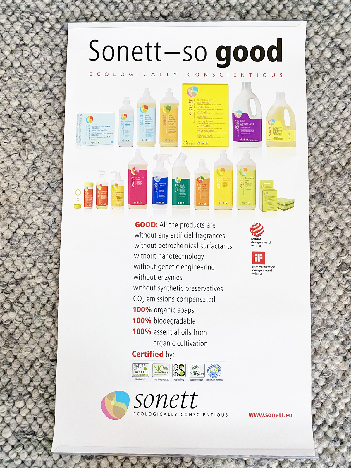 Sonett - so good Poster 42 x 75 cm