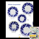 Arthur Percy (Vinranka 1938) Four Plates with Black Grapevine Decor 19 cm