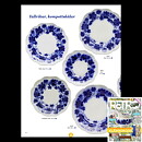 Arthur Percy (Vinranka 1938) Four Plates with Black Grapevine Decor 19 cm