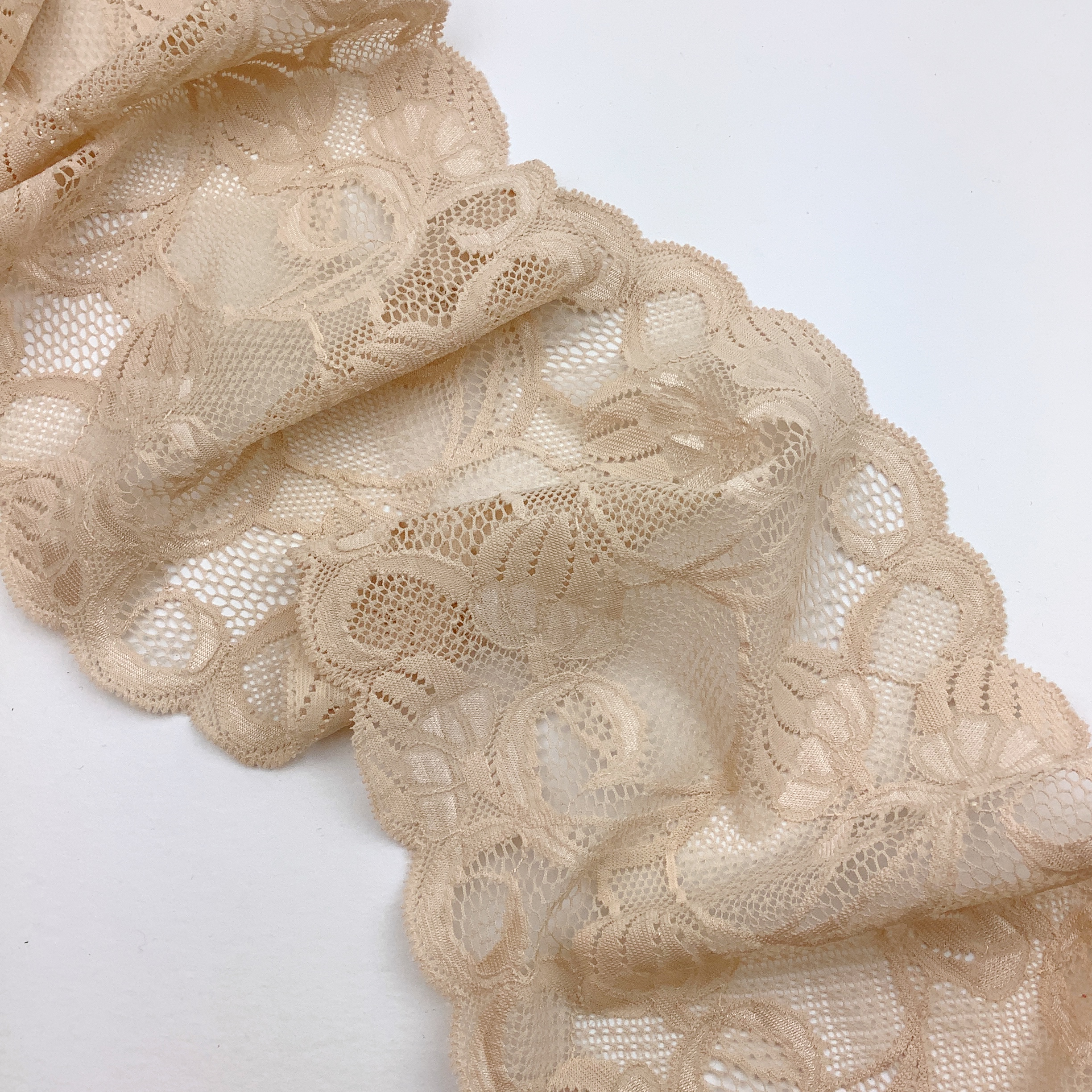 Stretch lace Nude 14cm - AM1582
