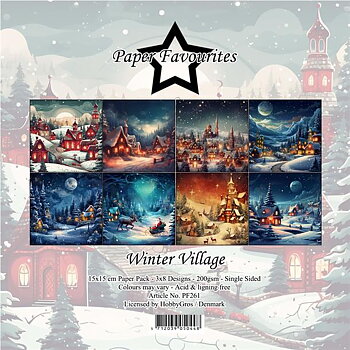 Paper Favourites Winter Village 6x6 Inch Paper Pack 