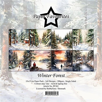 Paper Favourites Winter Forest 6x6 Inch Paper Pack 
