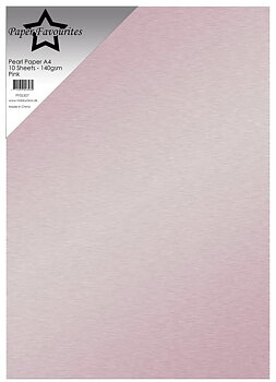 Paper Favourites 10-pack 140 g Pearl Paper "Pink" 
