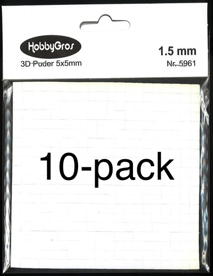 3D kuddar - 1,5 mm 10-pack