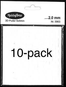 3D kuddar - 2 mm 10-pack