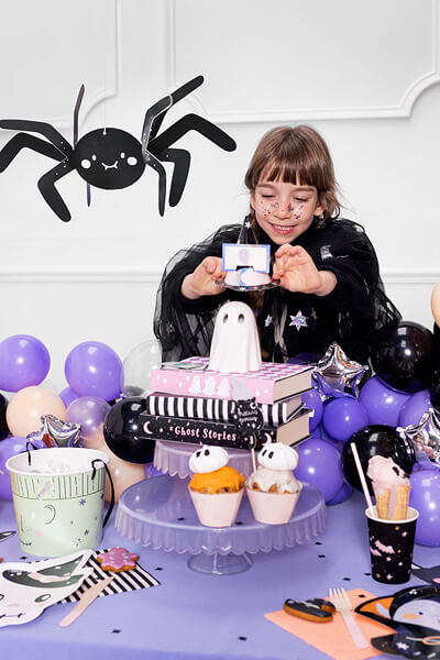 Halloween Dödskalle Papptallrikar 18 x 27 cm - 3