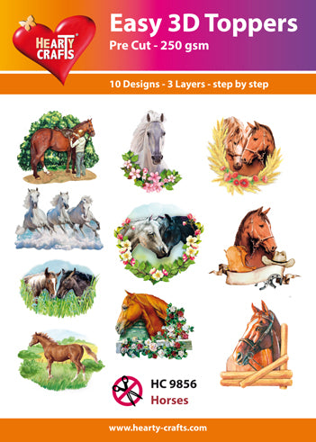 HC Easy 3D Toppers -Horses
