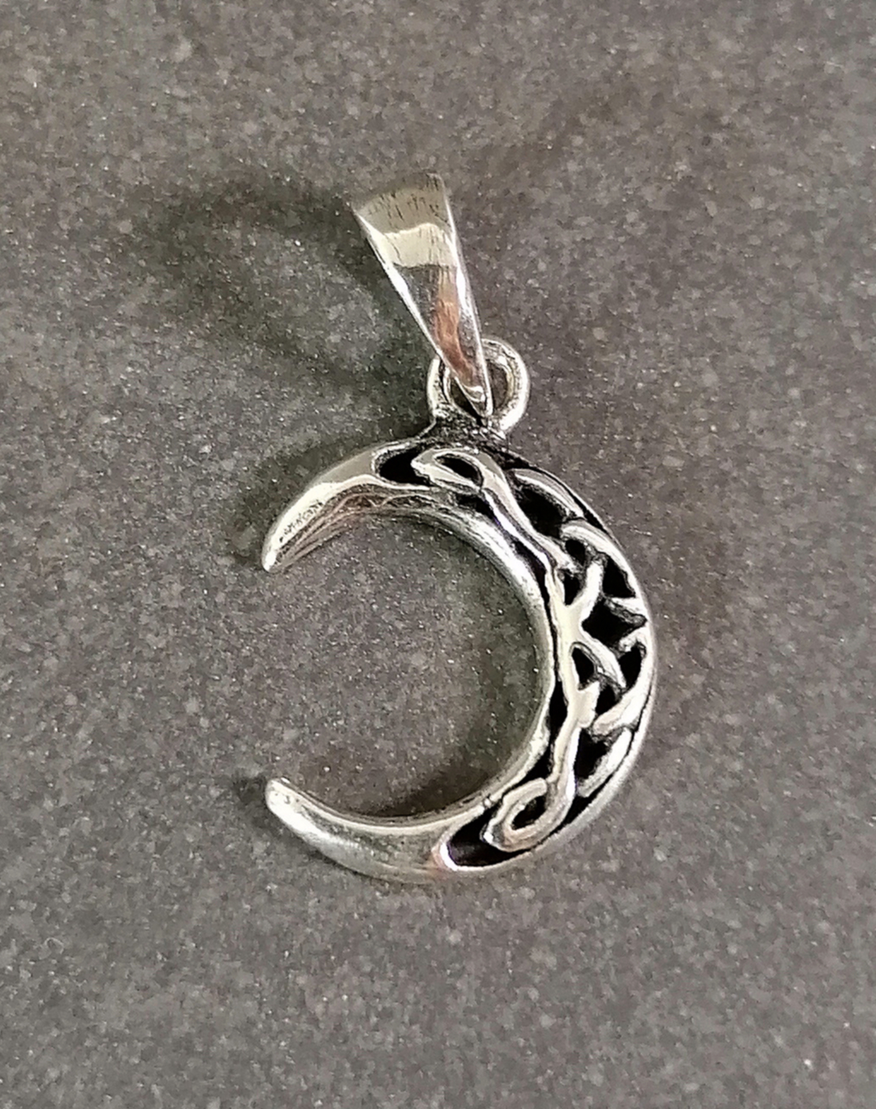 Keltisk Måne - Hänge i Silver - 23 mm
