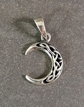 Keltisk Måne - Hänge i Silver - 23 mm