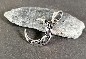 Keltisk Måne - Hänge i Silver - 23 mm