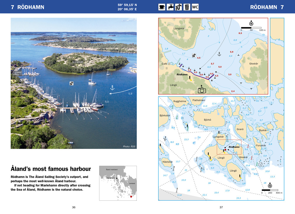 Åland Islands - the 50 best harbours - slut i lager, åter i lager mitten aug - 2