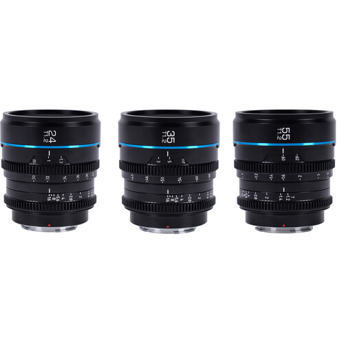 Sirui Cine Lens Nightwalker S35 Kit 24/35/55mm  - 2