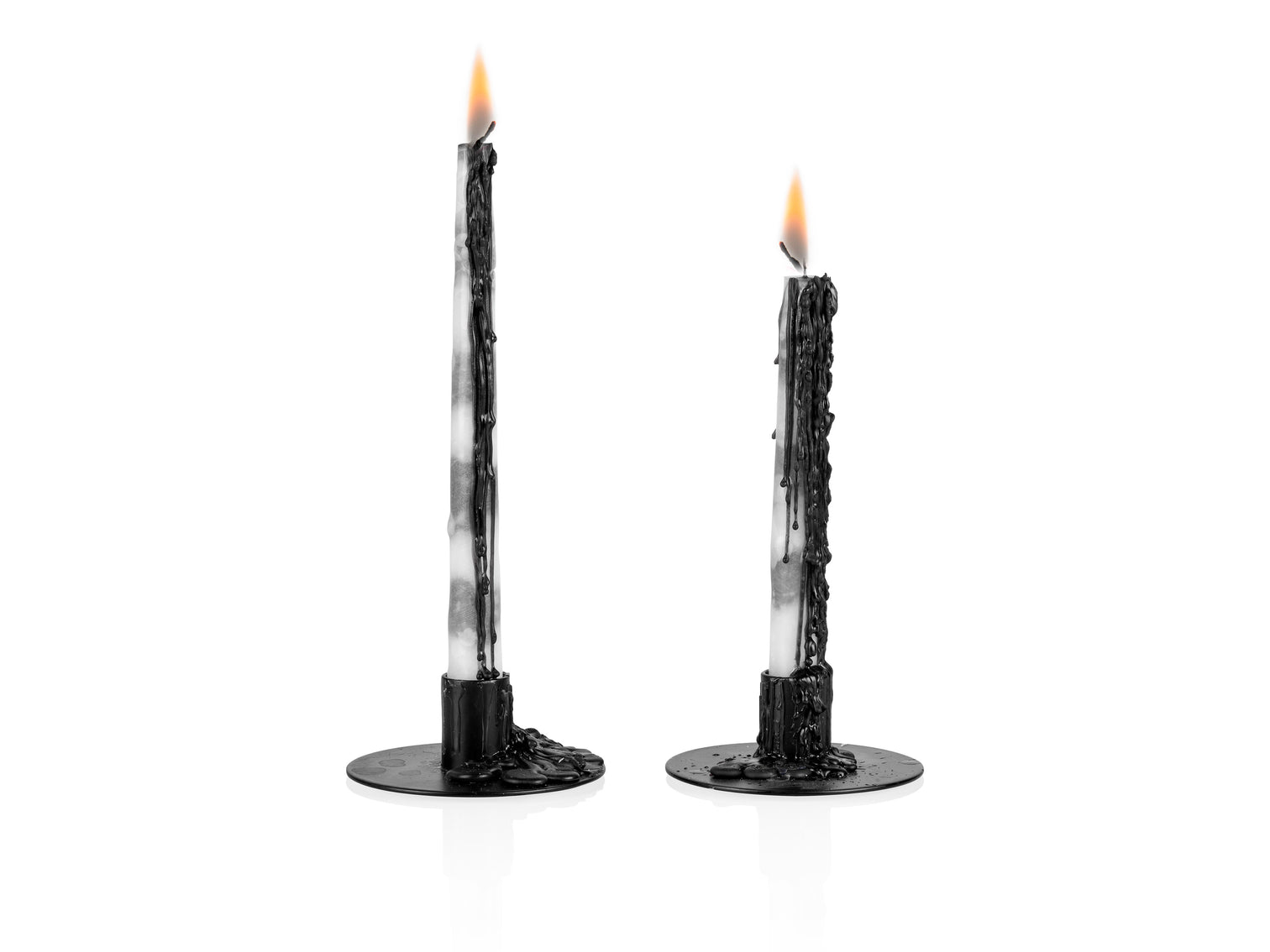 Night Black Drip Candles 2-Pack - Perfekt för Halloween!
