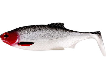 Westin Ricky the roach shadtail 18cm 85g, realistiskt gäddjigg av mörtimtation