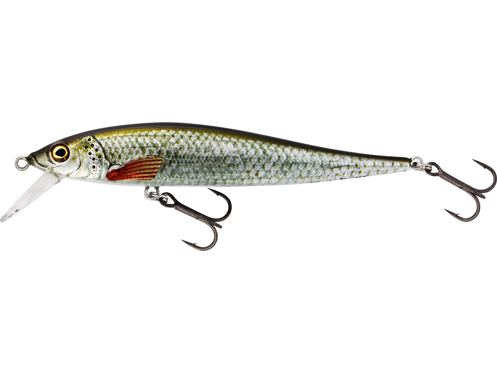 westin jerbite sr 9cm 8g is a floating jerkbait for perch. A good lure over shallow areas. Color: real roach
