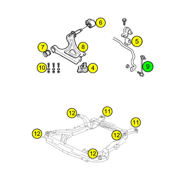 Krängningshämmarstag 9-5 98-10 (9) - 2