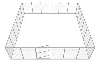 Green Fence Dog Farm No. 5, 52 square meters