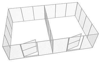 Green Fence Dog Farm No. 6, 2 x 17 sq.m
