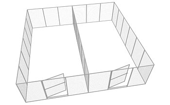 Green Fence Dog Farm No. 7, 2 x 26 sq.m