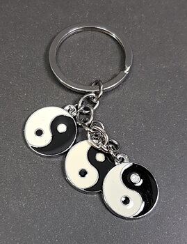 Yin yang  nyckelring