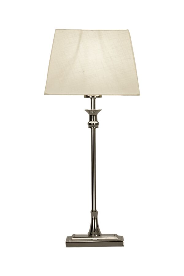 ANETTE bordlampa låg, silver/vit - Aneta Lighting