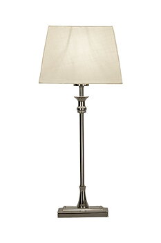 ANETTE bordlampa låg, silver/vit - Aneta Lighting
