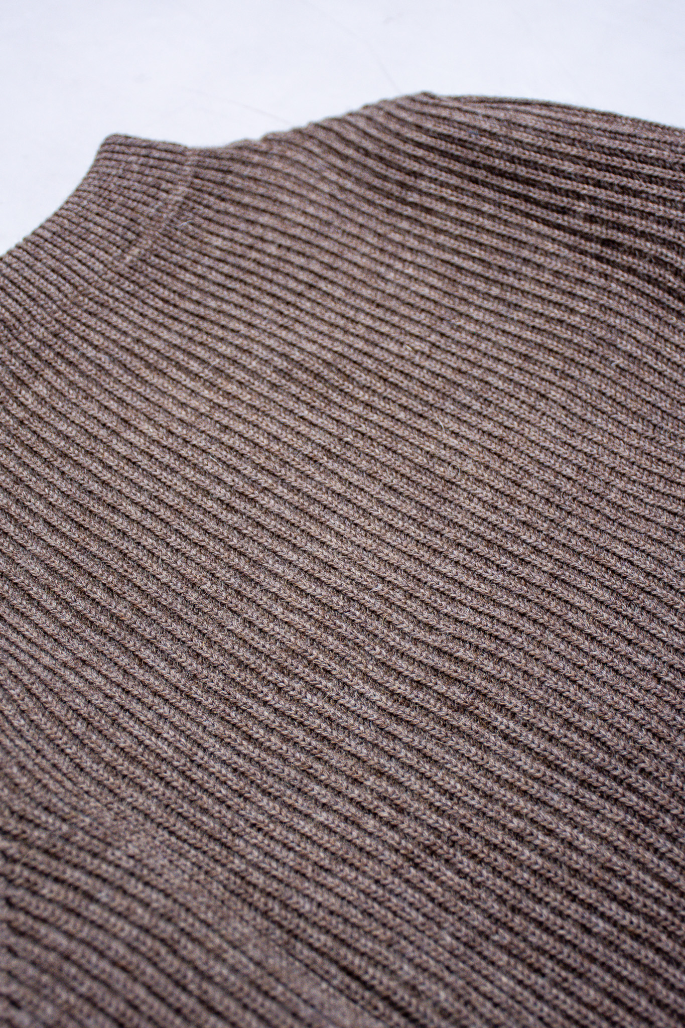 Andersen-Andersen - Navy Crewneck Wool Natural Taupe